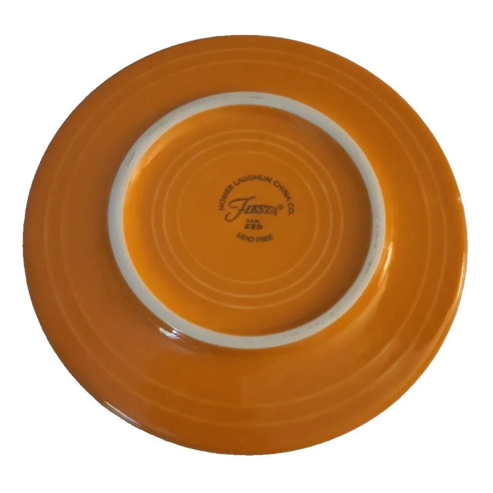 VTG Fiesta Tangerine Dancing Lady Trivet Fiestaware Homer Laughlin USA Lead Free